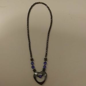 Hematite Heart Hecklace